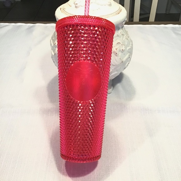 Starbucks 2019 Holiday Hot Pink Spiked Tumbler24oz - Picture 2 of 6